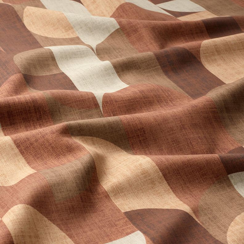 Tecido para efeito de escurecimento Arcos abstratos – canela/cobre,  image number 2