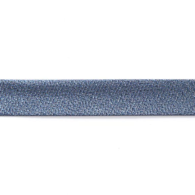 Fita de viés Metálico [20 mm] – azul-noite,  image number 2
