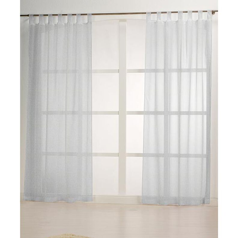 Tecido para cortinados Voile Look linho 300 cm – cinzento-prateado,  image number 5