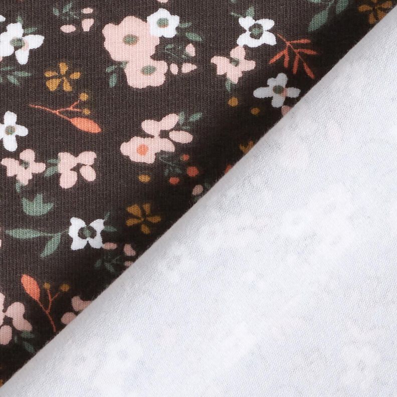 Jersey de algod&atilde;o Millefleurs &ndash; castanho escuro,  image number 4