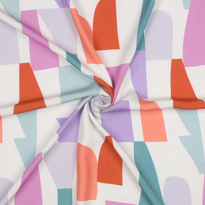 Tecido de viscose LENZING™ ECOVERO™ Shape Shifter | Nerida Hansen – branco sujo/lilás,  image number 3