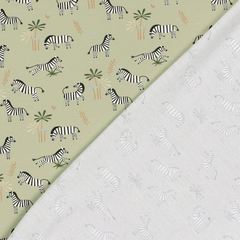 Jersey de algodão Zebras das estepes – verde amarelado,  image number 4