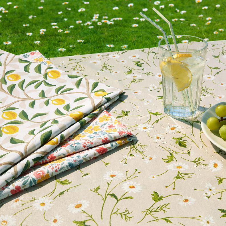 Algodão revestido Margaridas – natural/branco,  image number 7