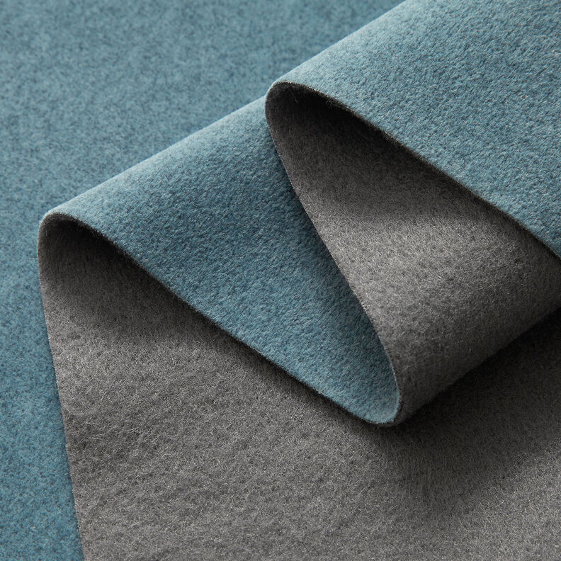 Tecido térmico para cortinas Melange fina – azul petróleo claro,  image number 4