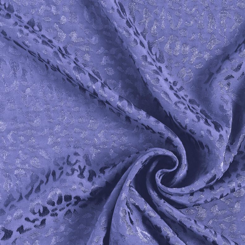 Tecido de viscose Padrão Leo – azul violeta,  image number 5