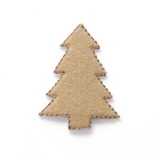 Aplicação Feltro Árvore de Natal [4 cm] – bege, 