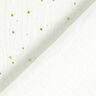 Algodão Musselina Sarapintas douradas espalhadas – branco/dourado,  thumbnail number 4