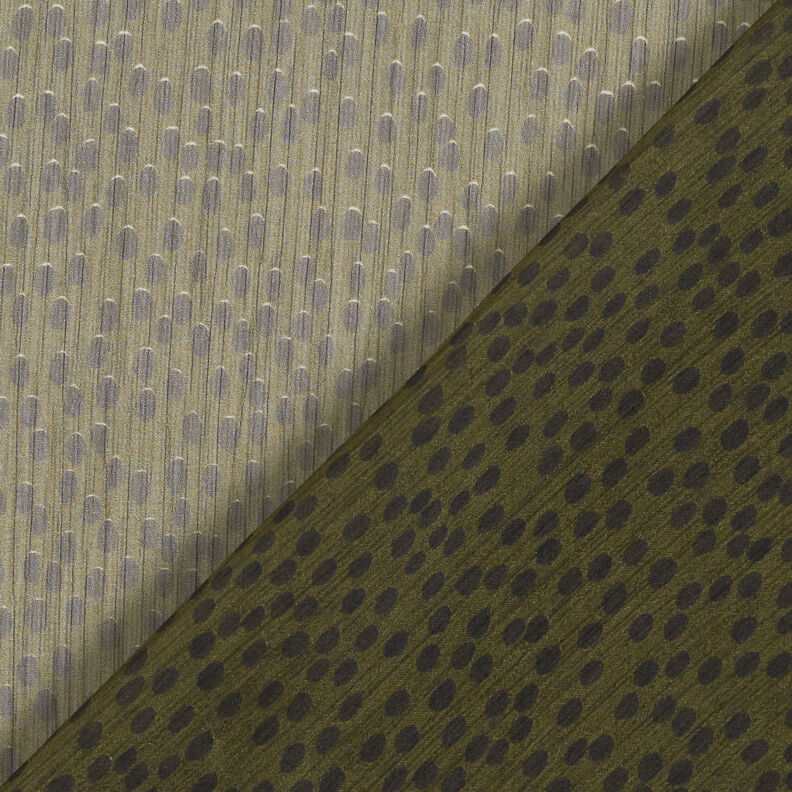 Crepe chiffon Pintas grandes – caqui/preto,  image number 5