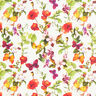 Tecido para exteriores Lona Flores e Borboletas – branco/roxo,  thumbnail number 1