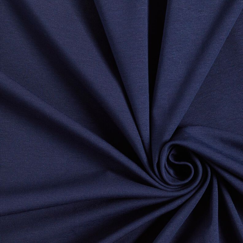 Jersey de viscose liso – azul-noite,  image number 1