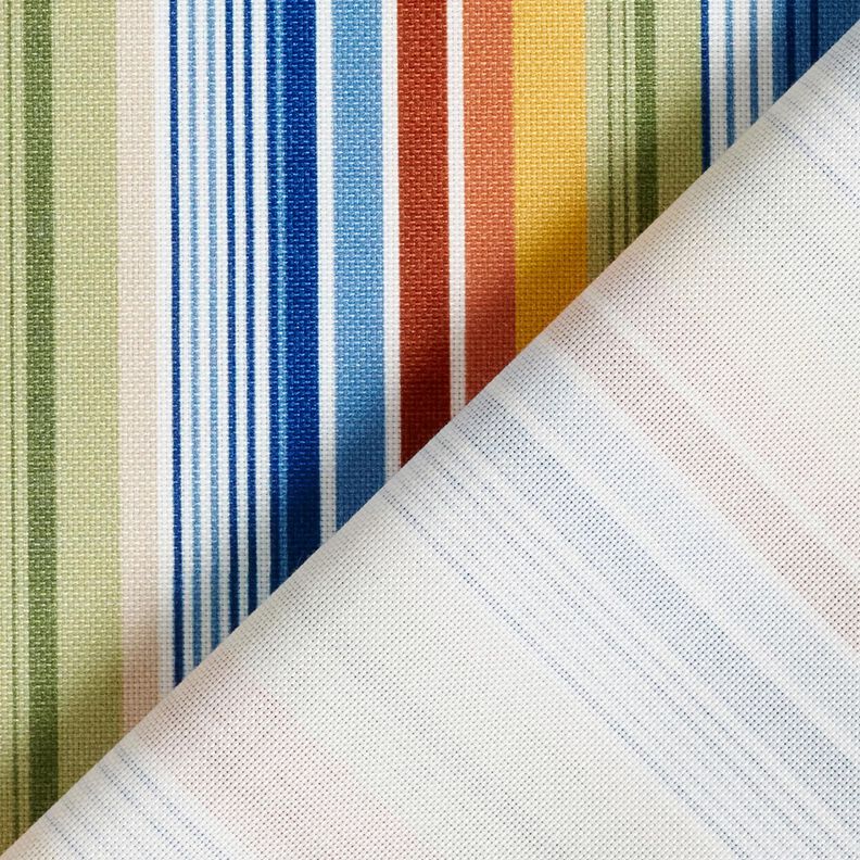 Tecido para toalhas de mesa Riscas finas – branco/azul,  image number 5