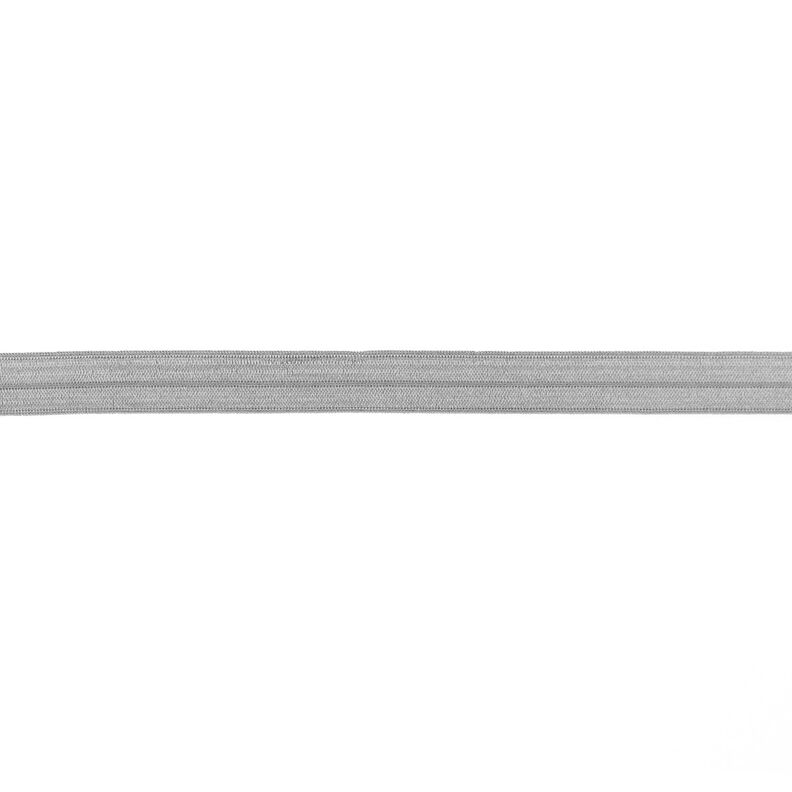 Fita de nastro elástica  brilhante [15 mm] – prateado,  image number 1