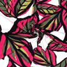 Jersey de viscose Folhas grandes – rosa intenso/azul-noite,  thumbnail number 3