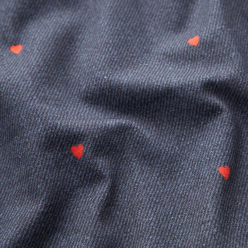 Jersey de algodão Look Jeans Corações Impressão Digital – cinza claro/vermelho-fogo,  image number 2
