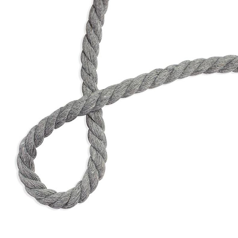 Cordão de algodão [ Ø 8 mm ] – cinzento,  image number 2