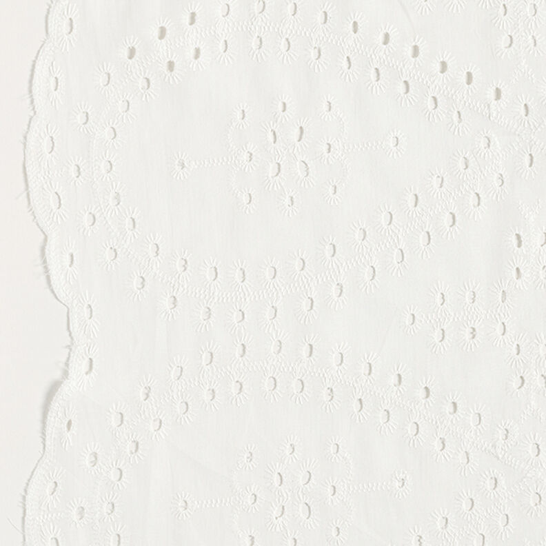 Tecido de algodão Bordado inglês Gotas – branco,  image number 5