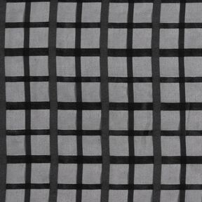 Chiffon Xadrez janela – preto, 