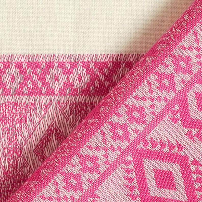 Tecido de algodão Padrão losangos – branco sujo/pink,  image number 4