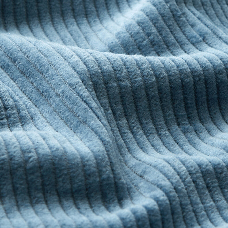 Bombazine larga pré-lavada Liso – azul-pomba,  image number 2