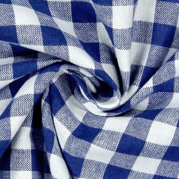 Tecido de algodão Vichy - 1 cm – azul real,  image number 2