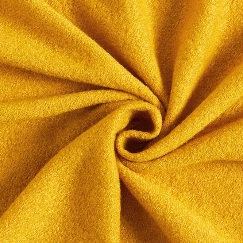 Tecido leve de malha com mistura de viscose e lã – amarelo-caril,  image number 1