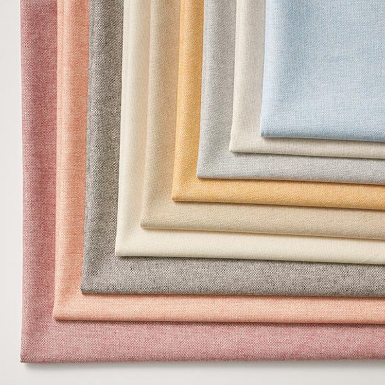 Tecido para decoração Meio linho Panamá Chambray reciclado – beige,  image number 4