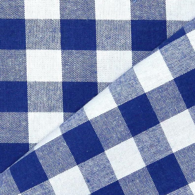 Tecido de algodão Vichy - 1,7 cm – azul real,  image number 3
