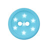 Botão de plástico Estrelas – turquesa,  thumbnail number 1