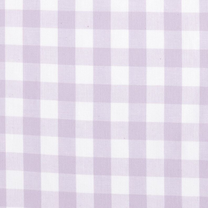 Popelina de algodão Xadrez de padeiro – lilás/branco,  image number 1