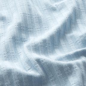Jersey canelado Padrão tricotado – azul bebé, 