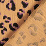 Musselina/ Tecido plissado duplo Leopardo – ouro velho/vermelho violeta médio,  thumbnail number 4
