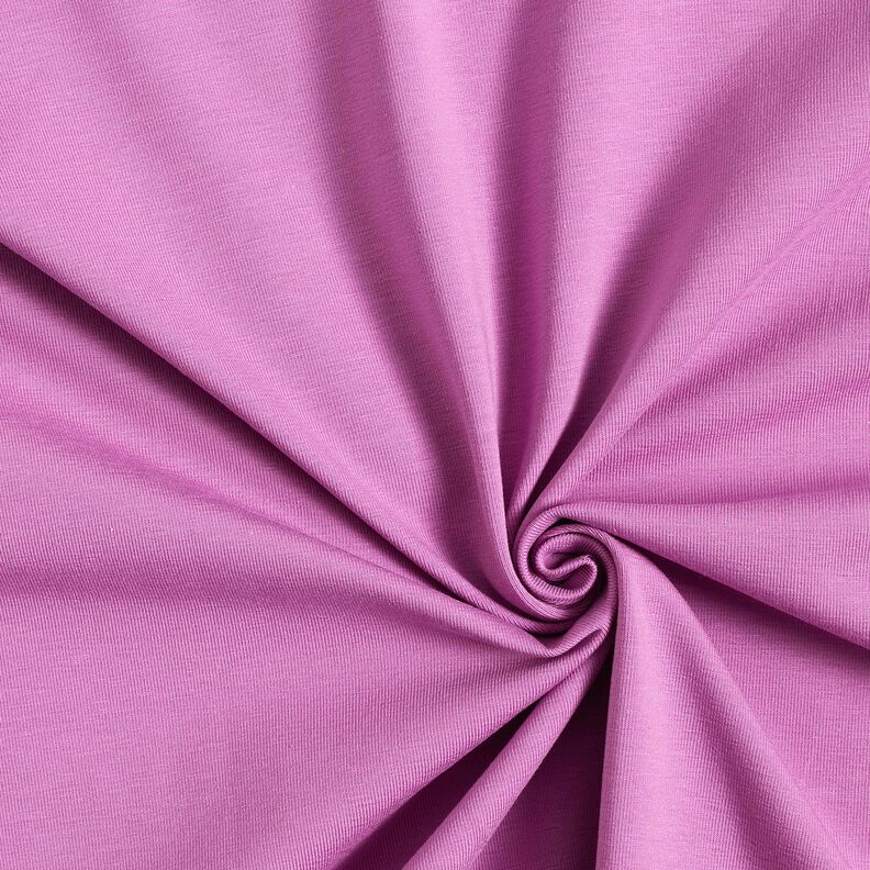 Jersey de algodão médio liso – vermelho violeta médio,  image number 1