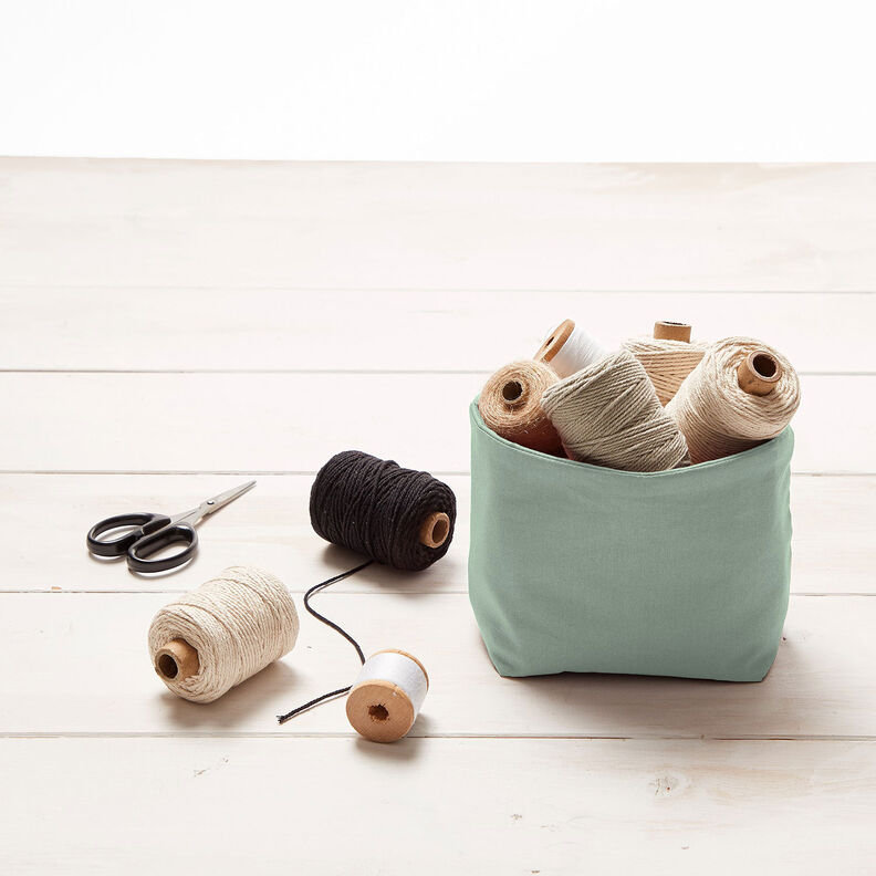 Tecido de algodão Cretone Liso – verde amarelado,  image number 7