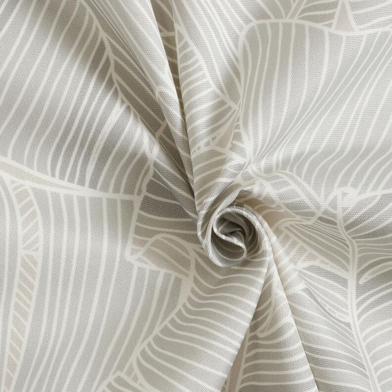Tecido para exteriores Lona Linhas de folha – cinzento-prateado,  image number 4