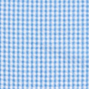 Anarruga Algod&atilde;o Xadrez tecido &ndash; azul/branco, 