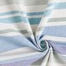 Tecido para decoração Meio linho Panamá Mistura de riscas reciclado – azul brilhante,  thumbnail number 3