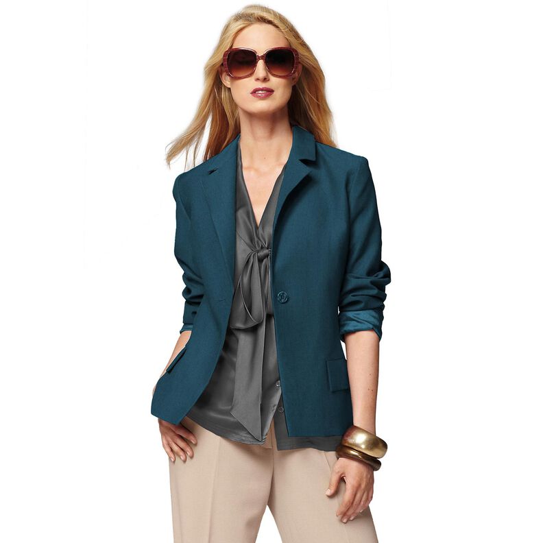 Gabardine Bi-Stretch – azul-oceano,  image number 6