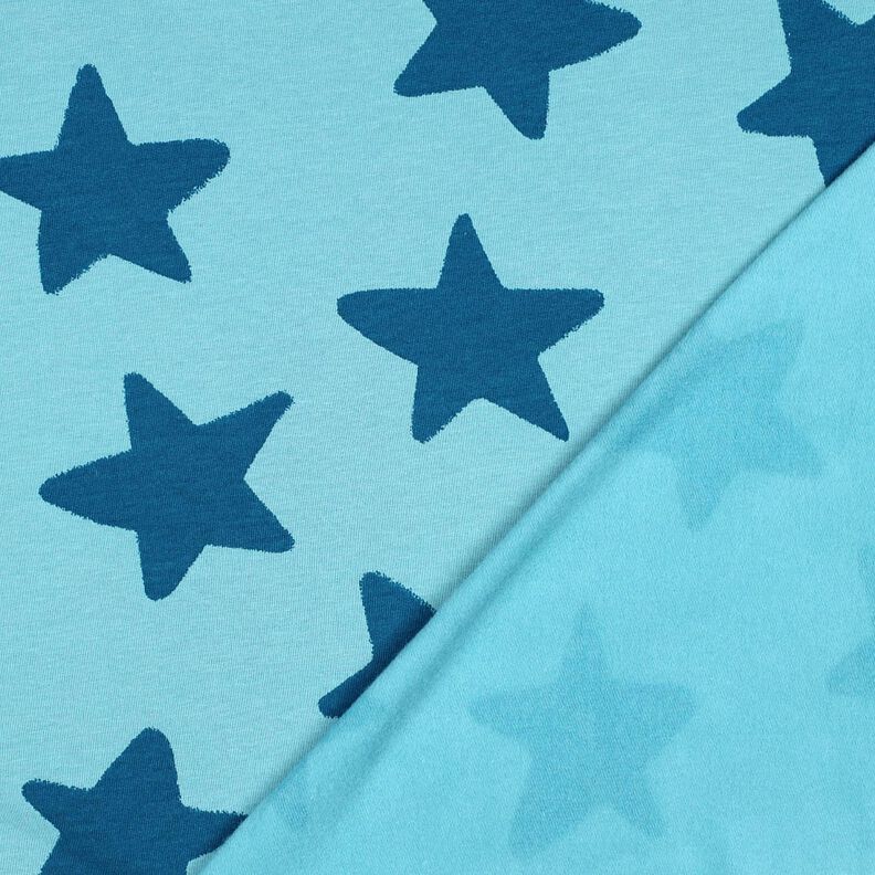 Sweater aconchegante Estrelas | Poppy Fabrics – azul brilhante/azul-oceano,  image number 4