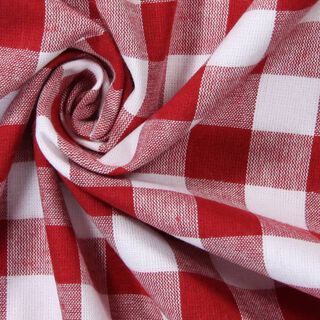 Tecido de algodão Vichy - 1,7 cm – vermelho, 