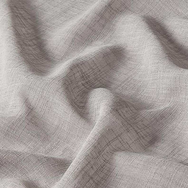 Tecido para cortinados Voile Ibiza 295 cm – cinzento claro,  image number 2