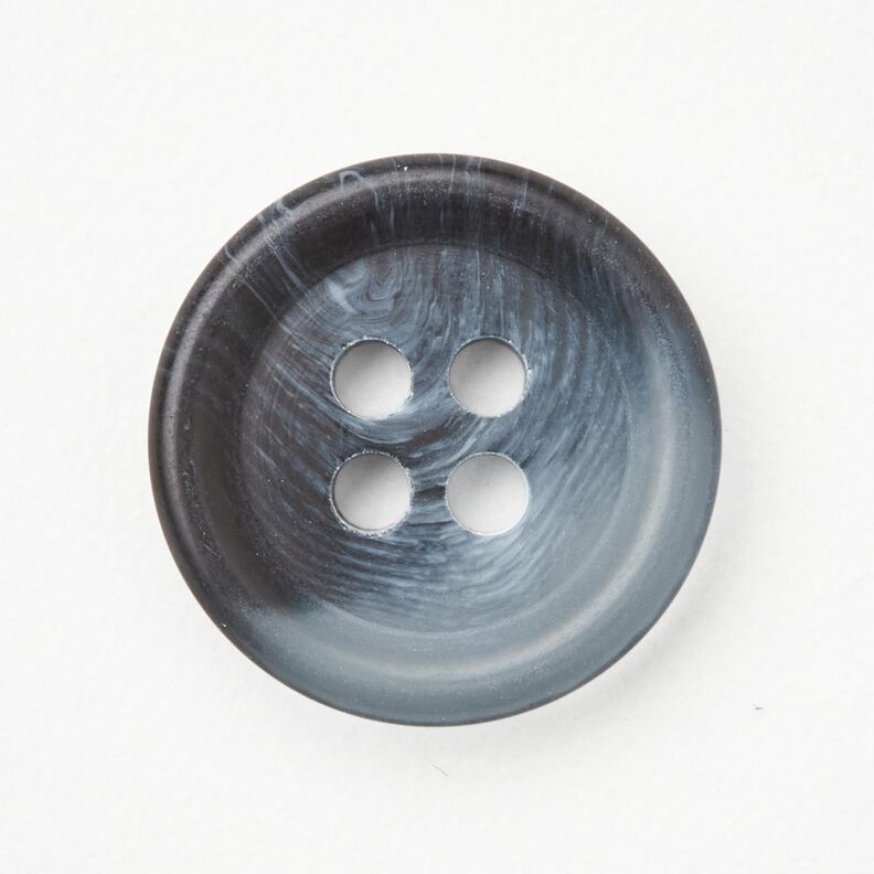 Botão redondo de 4 furos [Ø 15 mm] – azul ganga,  image number 1