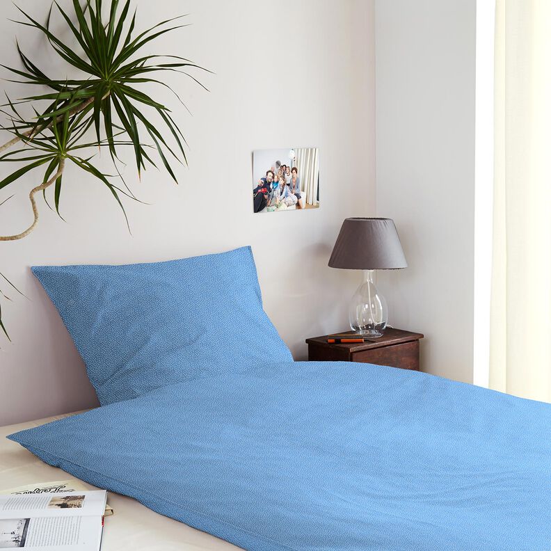 Tecido de algodão Cretone Pintas finas – azul,  image number 7