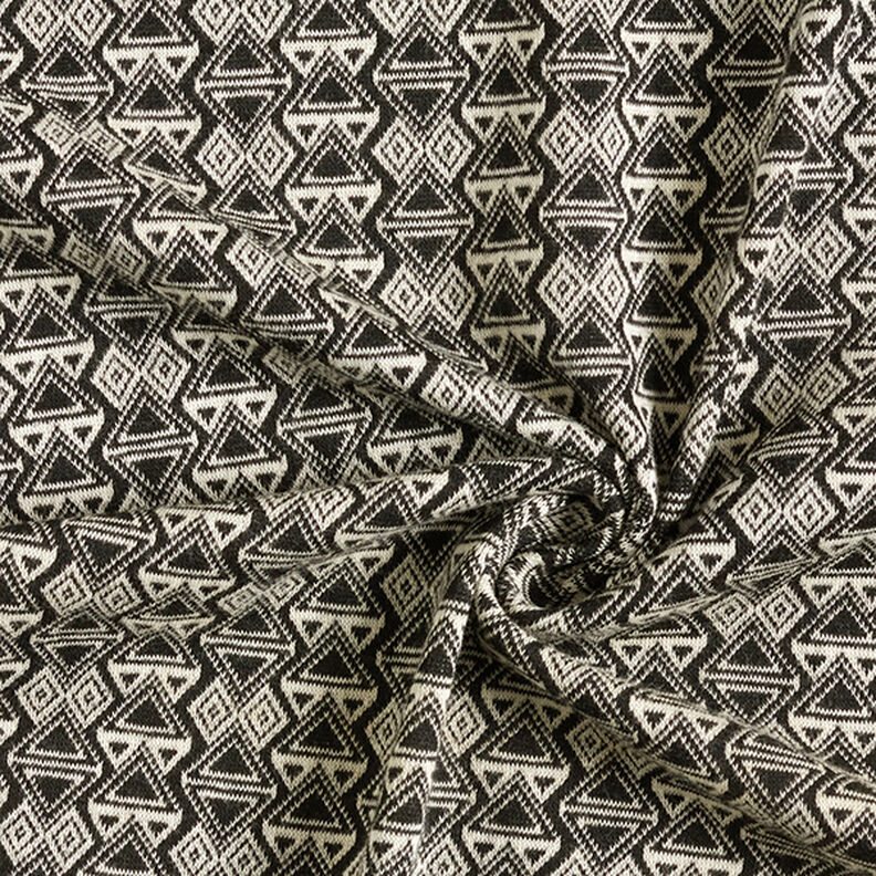 Malha Jacquard Triângulos – preto/branco,  image number 3
