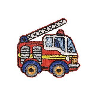 Aplicação Carro de bombeiros [ 4 x 4,5 cm ] – cor de malagueta/branco sujo, 