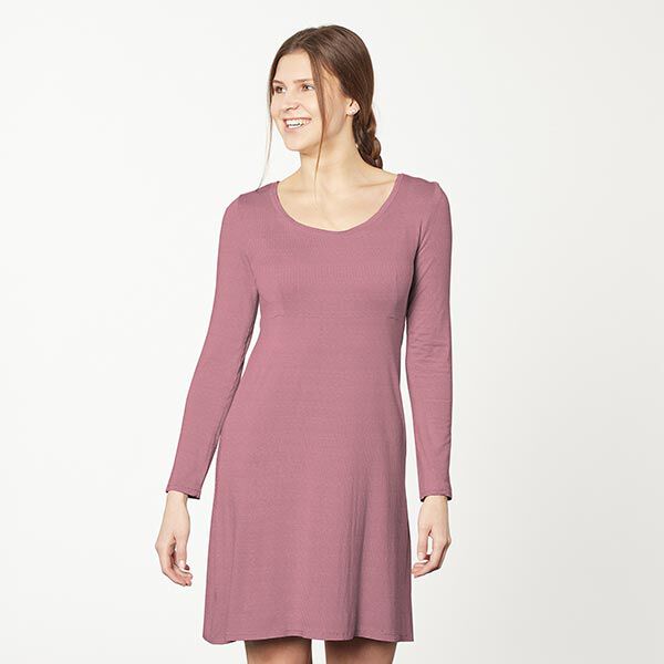 Jersey de algodão médio liso – rosa-velho escuro,  image number 6