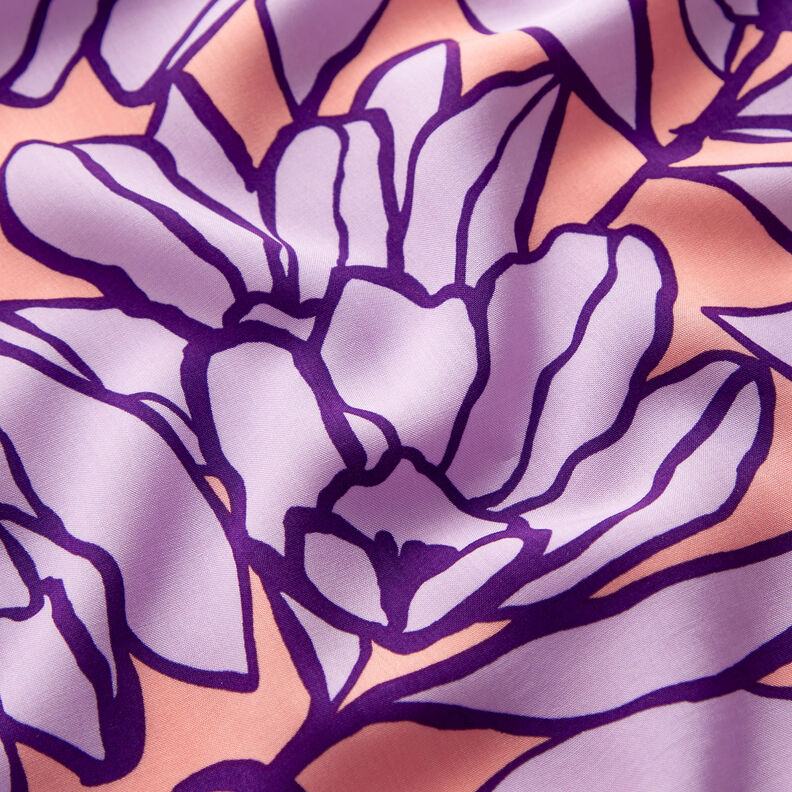 Lenzing Ecovero Inked Bouquet | Nerida Hansen – laranja-pêssego/lavanda,  image number 2