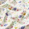 Tecido para decoração Sarja de algodão Flores dos prados – marfim/azul violeta,  thumbnail number 2