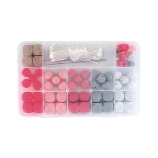 Caixa de pérolas de silicone | Rayher – rosa, 