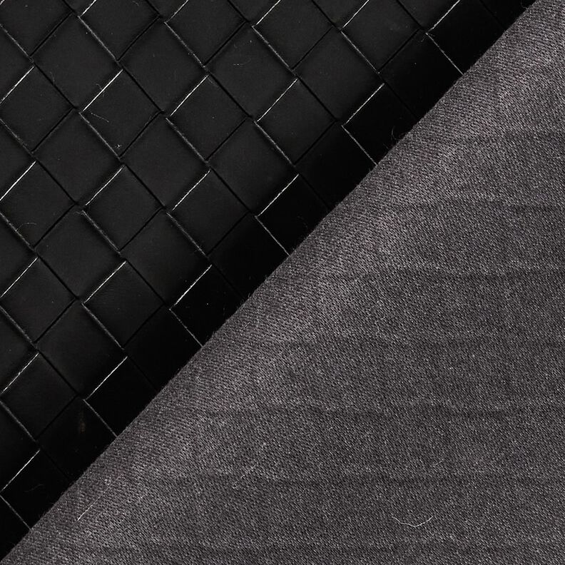 Pele sintética entrançado | Katia Fabrics – preto,  image number 4