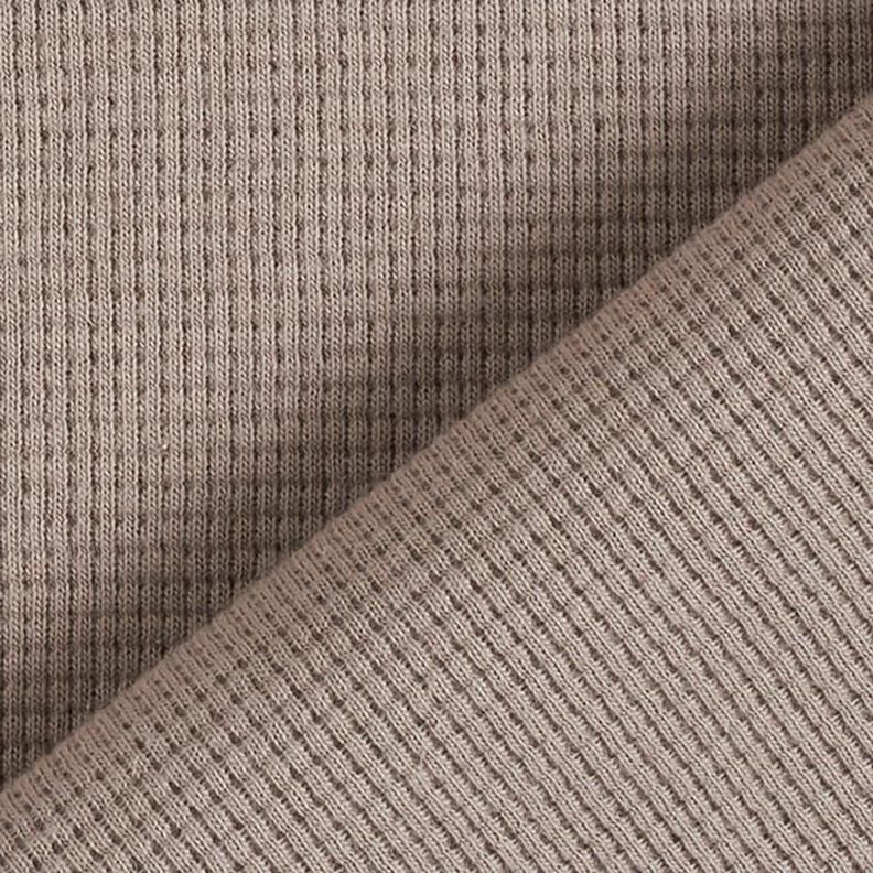 Jersey mini favos de algodão lisa – taupe,  image number 4